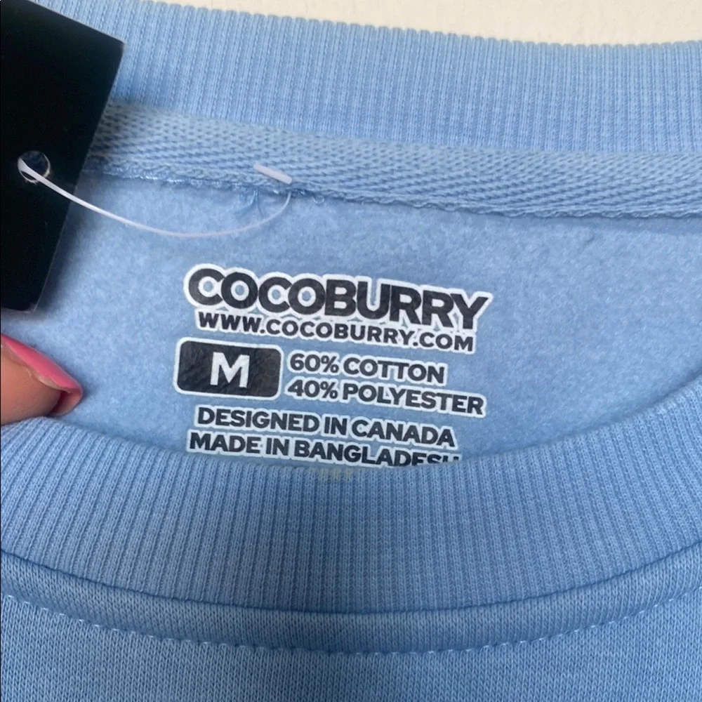 Cocoburry Men’s Unisex Blue Sweater Size Medium NWT